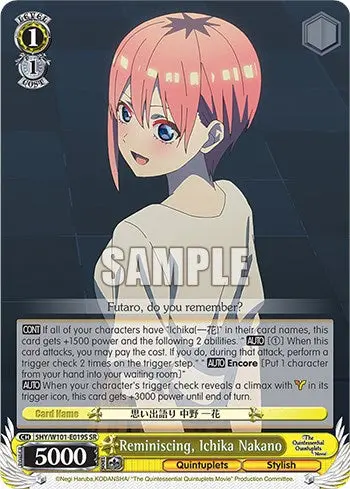 Reminiscing, Ichika Nakano (5Hy/W101-E019s Sr) [The Quintessential Quintuplets Movie] 1