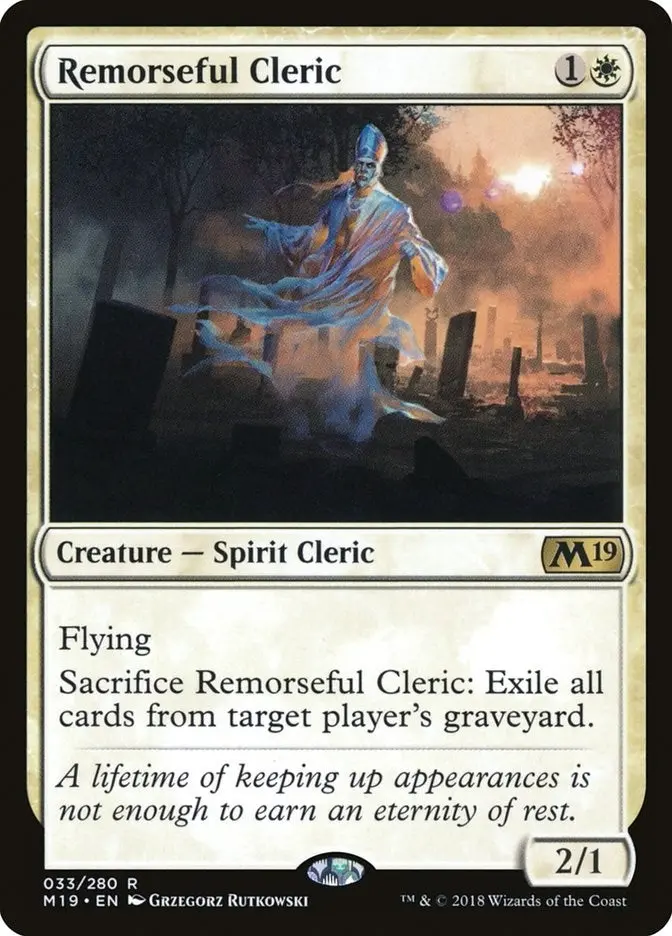 Remorseful Cleric (33) (M19) 1