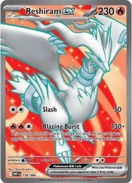 Reshiram Ex (158/086) (Wht) 1