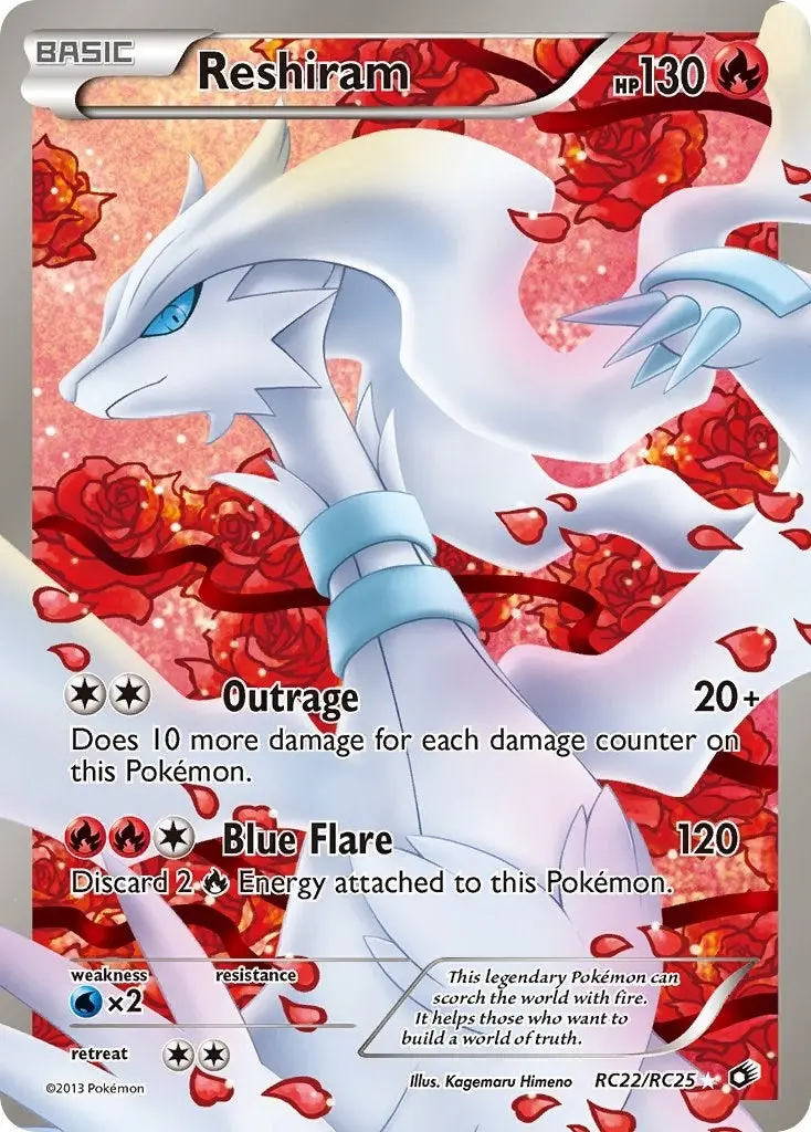 Reshiram (Full Art) (Rc22/Rc25) (Ltr) 1