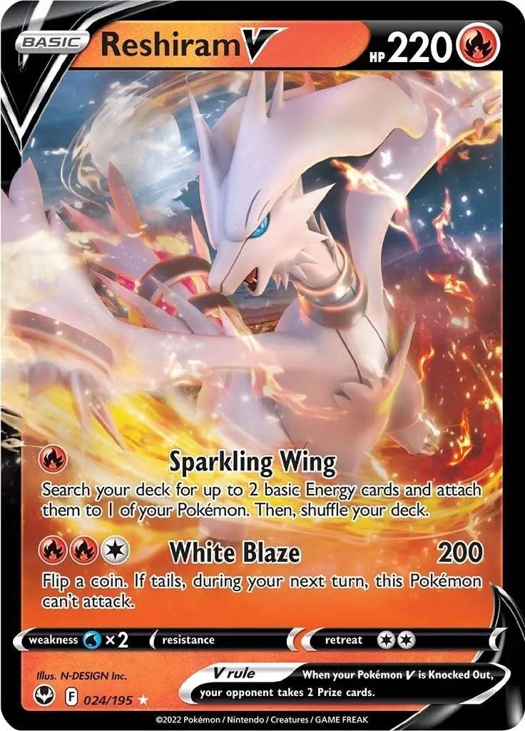 Reshiram V (024/195) (Swsh12) 1