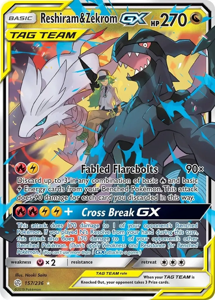 Reshiram & Zekrom Gx (157/236) (Sm12) 1