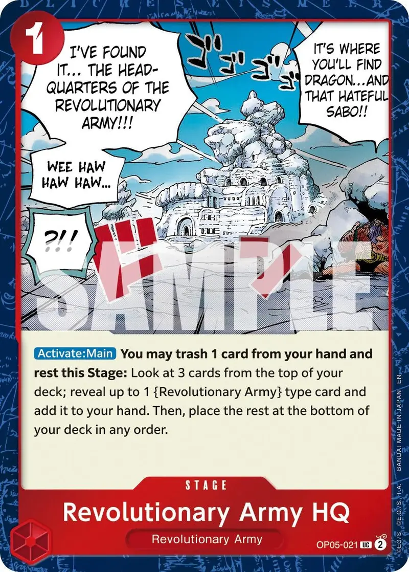 Revolutionary Army Hq (Pirate Foil) (Op05-021) (Prb-02) 1