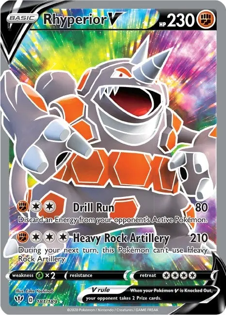 Rhyperior V (Full Art) (181/189) (Swsh03) 1