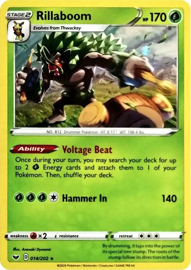 Rillaboom - 014/202 (Cosmos Holo) (014/202) (Mcap) 1