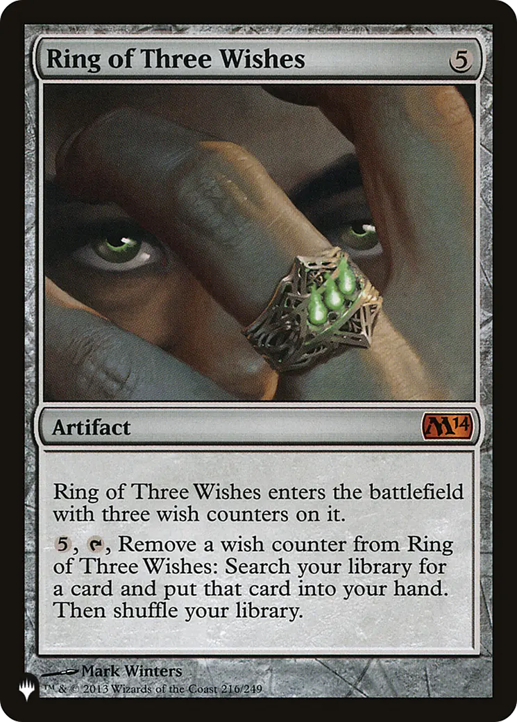 Ring Of Three Wishes [The List] 1