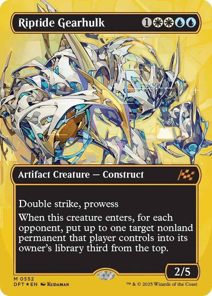 Riptide Gearhulk (Borderless) (First-Place Foil) (552) (Dft) 1