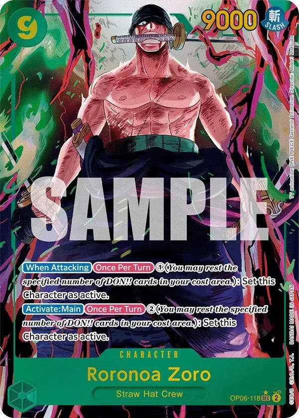 Roronoa Zoro (Alternate Art) (Op06-118) (Op06) 1