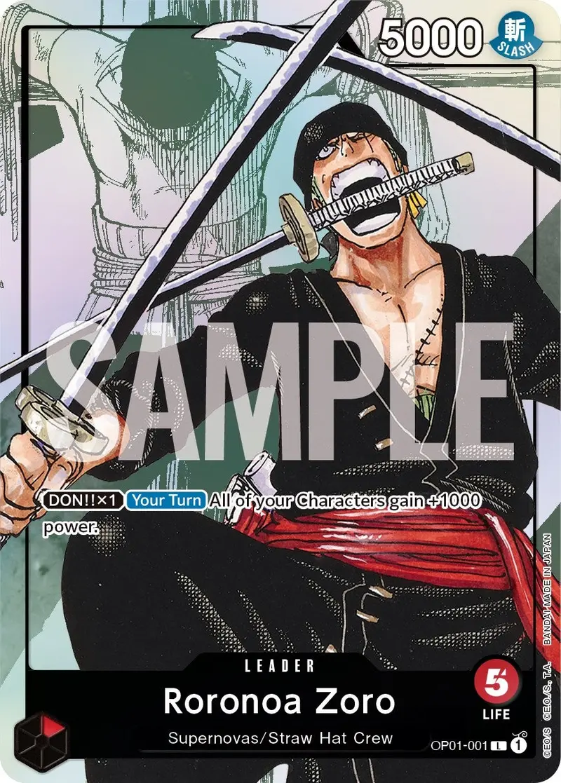 Roronoa Zoro - Op01-001 (Alternate Art) (Op01-001) (Op-Pr) 1