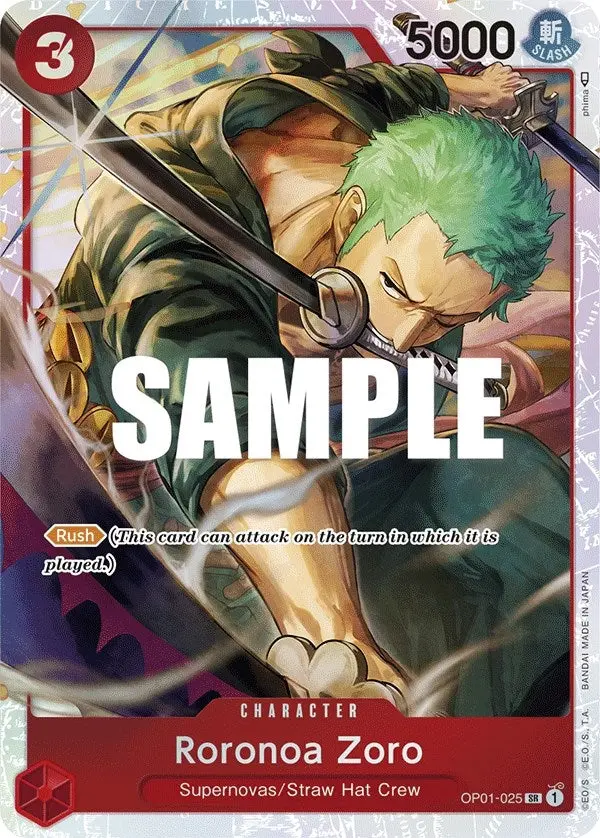 Roronoa Zoro - Op01-025 (Ultra Deck: The Three Captains) (Op01-025) (Op-Pr) 1