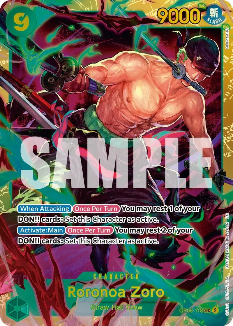 Roronoa Zoro - Op06-118 (Reprint) (Op06-118) (Prb-02) 1