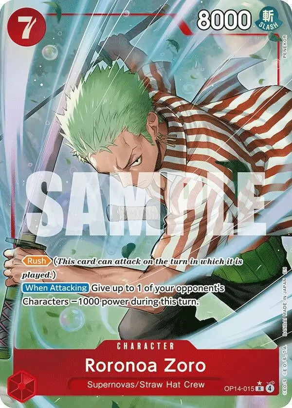 Roronoa Zoro - Op14-015 (Alternate Art) (Op14-015) (Op14) 1