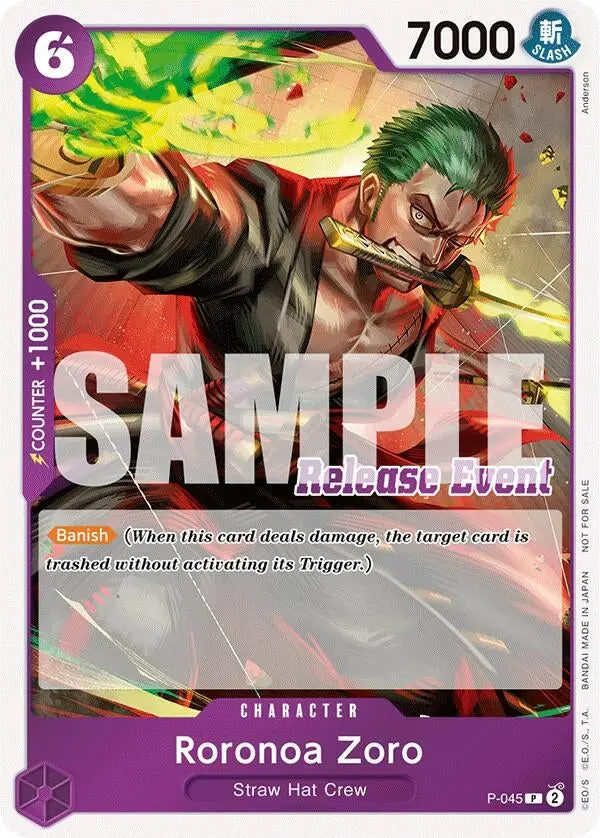 Roronoa Zoro (St15 - St20 Release Event Winner Pack) (P-045) (Op-Pr) 1