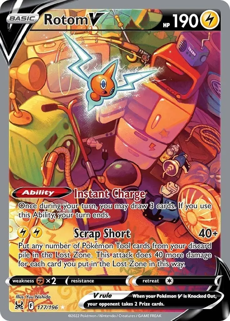 Rotom V (Alternate Full Art) (177/196) (Swsh11) 1