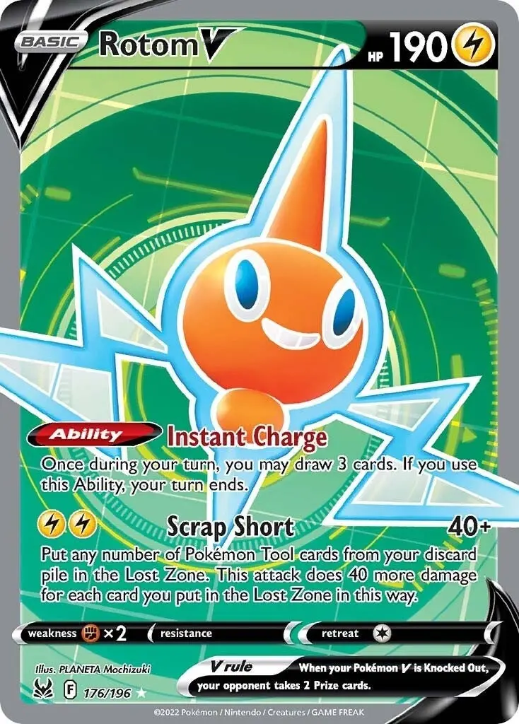 Rotom V (Full Art) (176/196) (Swsh11) 1