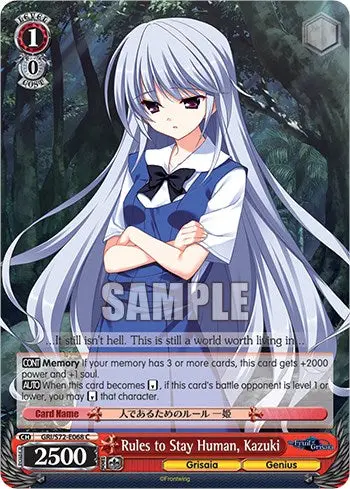 Rules To Stay Human, Kazuki [The Fruit Of Grisaia] 1