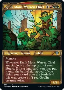 Rulik Mons, Warren Chief (Textured Foil) (357) (Dmu) 1