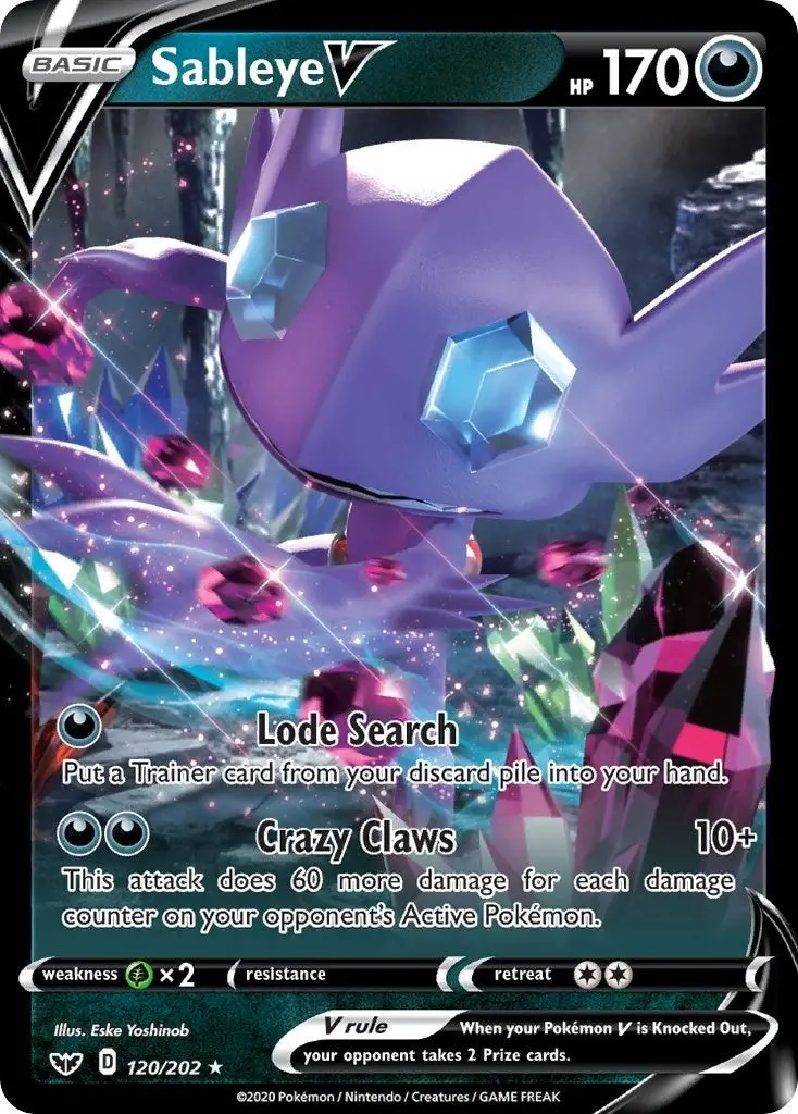 Sableye V (120/202) (Swsh01) 1