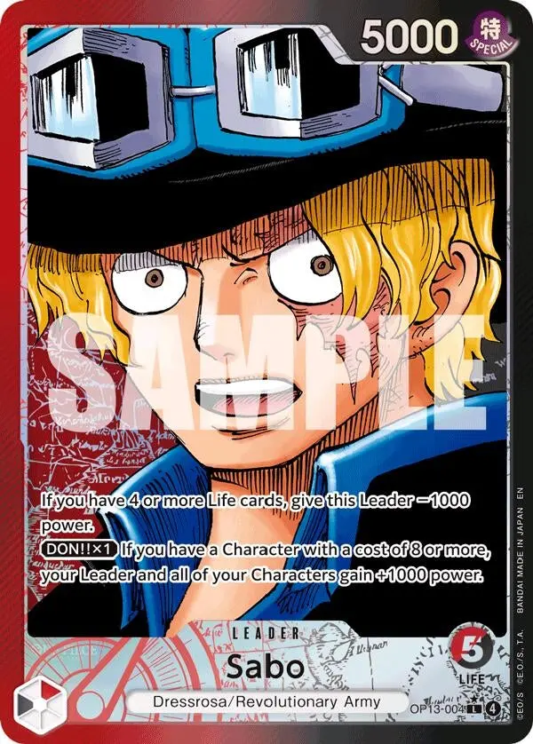Sabo (004) (Alternate Art) (Op13-004) (Op13) 1