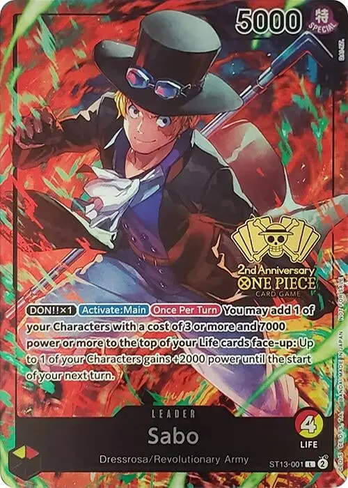 Sabo (2Nd Anniversary Tournament) (St13-001) (Op-Pr) 1