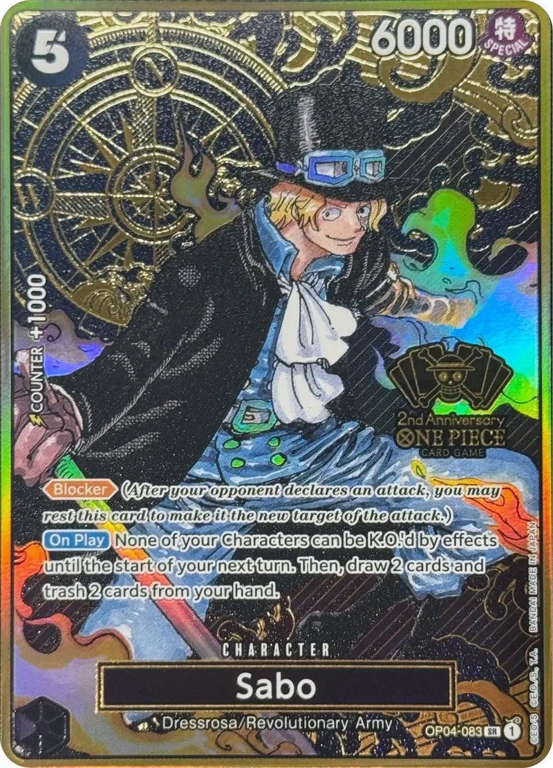 Sabo (One Piece Japanese Version 2Nd Anniversary Set) (Op04-083) (Op-Pr) 1
