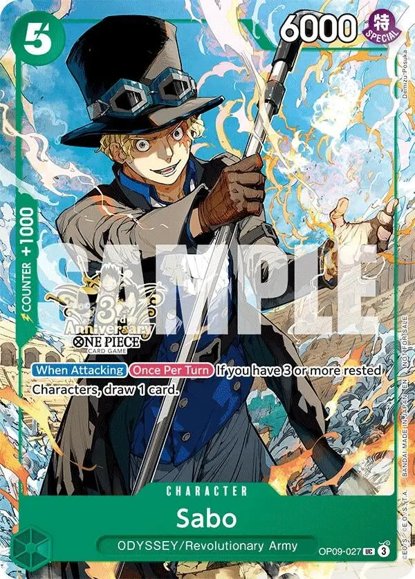 Sabo - Op09-027 (3Rd Anniversary Tournament 3 Brothers Pack (Op09-027) (Op13 Ann) 1
