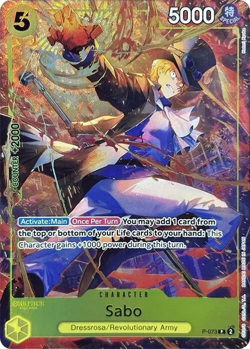 Sabo (Premium Card Collection -Best Selection Vol. 3-) (P-073) (Op-Pr) 1