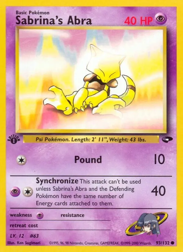 Sabrina's Abra (93) (093/132) (G2) 1