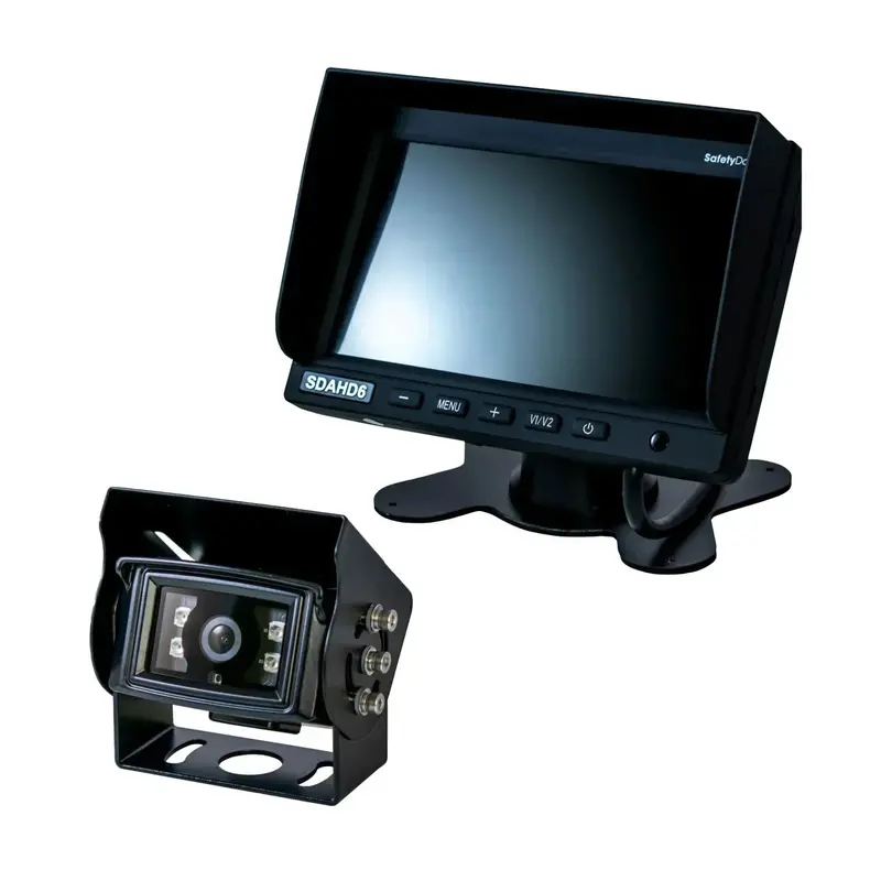 Safety Dave 6” Dash Monitor Camera Kit - Square Black Camera - 120° Ahd 1