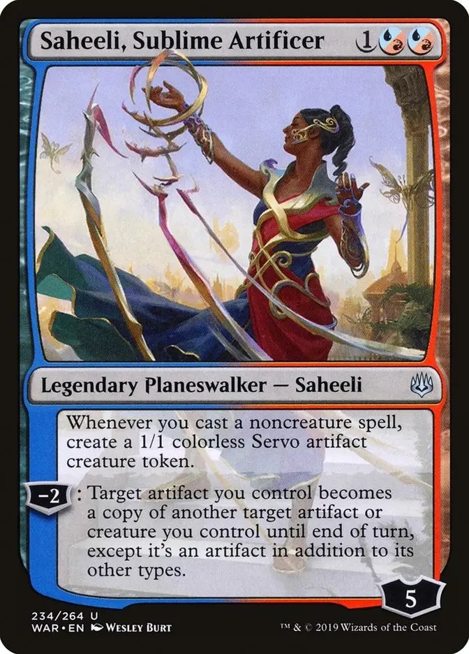 Saheeli, Sublime Artificer (234) (War) 1