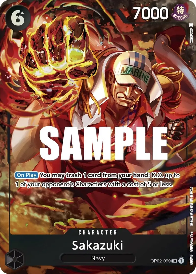 Sakazuki (Alternate Art) (Op02-099) (Op02) 1