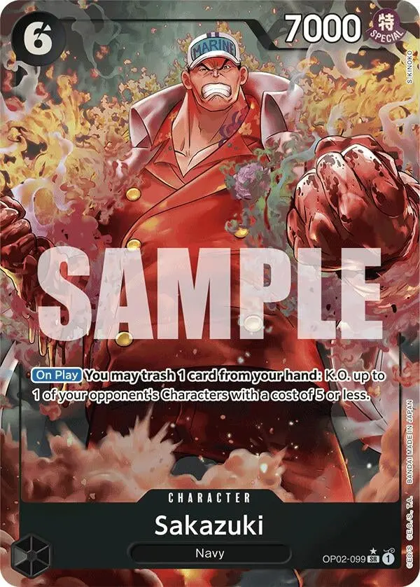 Sakazuki (Alternate Art) (Op02-099) (Prb-01) 1
