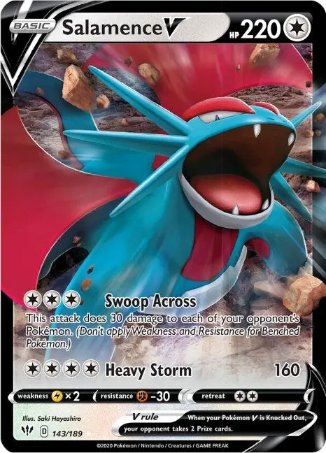 Salamence V (143/189) (Swsh03) 1
