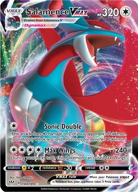 Salamence Vmax (144/189) (Swsh03) 1