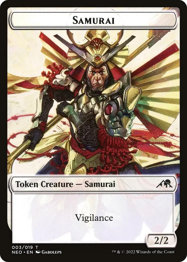 Samurai (003) // Construct (006) Double-Sided Token (3 // 6) (Neo) 1
