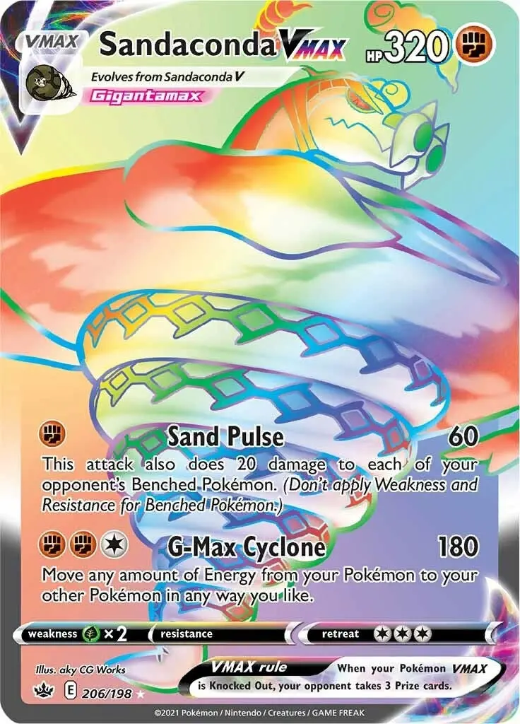 Sandaconda Vmax (Secret) (206/198) (Swsh06) 1