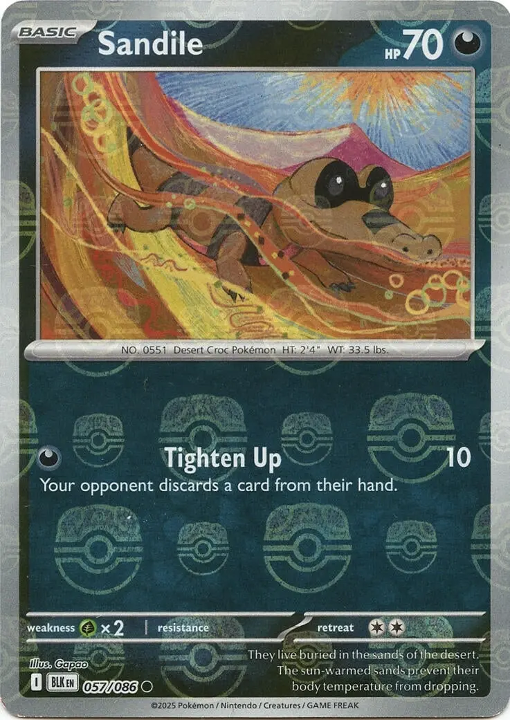 Sandile (Master Ball Pattern) (057/086) (Blk) 1