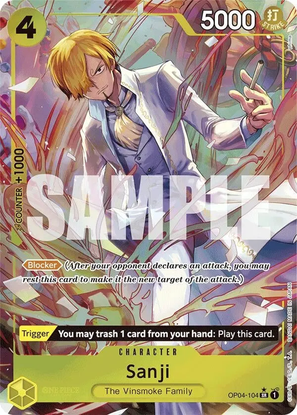 Sanji (Op04-104) (Alternate Art) (Op04-104) (Prb-01) 1