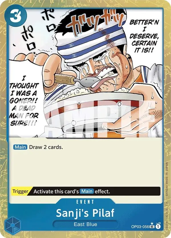 Sanji's Pilaf (Textured Foil) (Op03-056) (Prb-01) 1