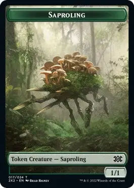 Saproling // Angel Double-Sided Token (17 // 3) (2X2) 1