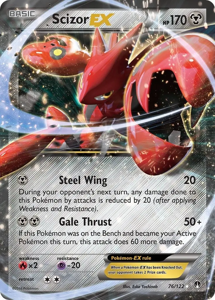 Scizor Ex (76/122) (Bkp) 1
