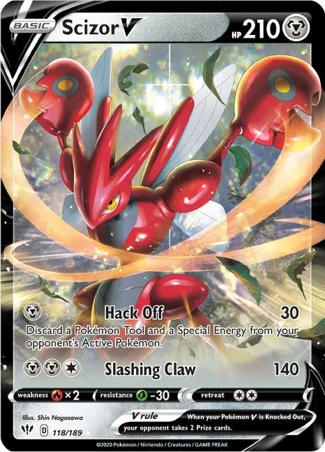 Scizor V (118/189) (Swsh03) 1