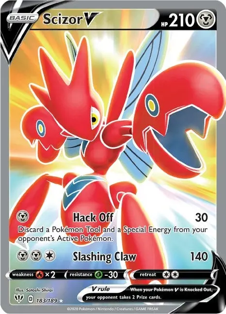 Scizor V (Full Art) (183/189) (Swsh03) 1