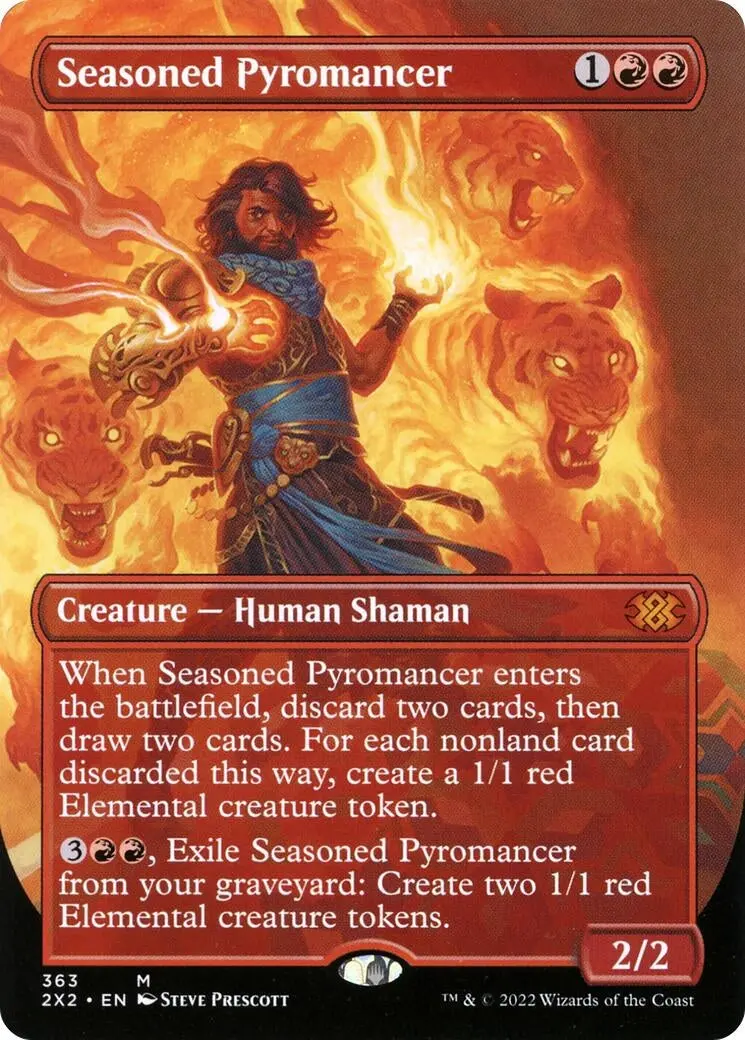 Seasoned Pyromancer (Borderless) (363) (2X2) 1