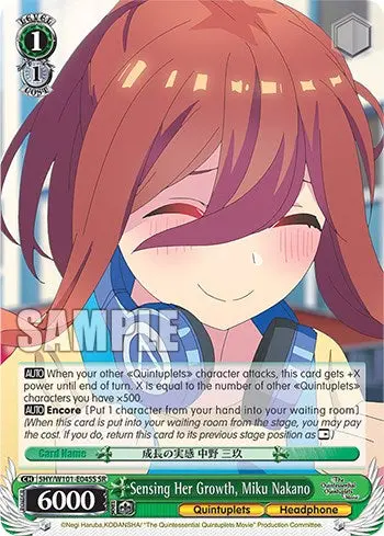 Sensing Her Growth, Miku Nakano (5Hy/W101-E045s Sr) [The Quintessential Quintuplets Movie] 1