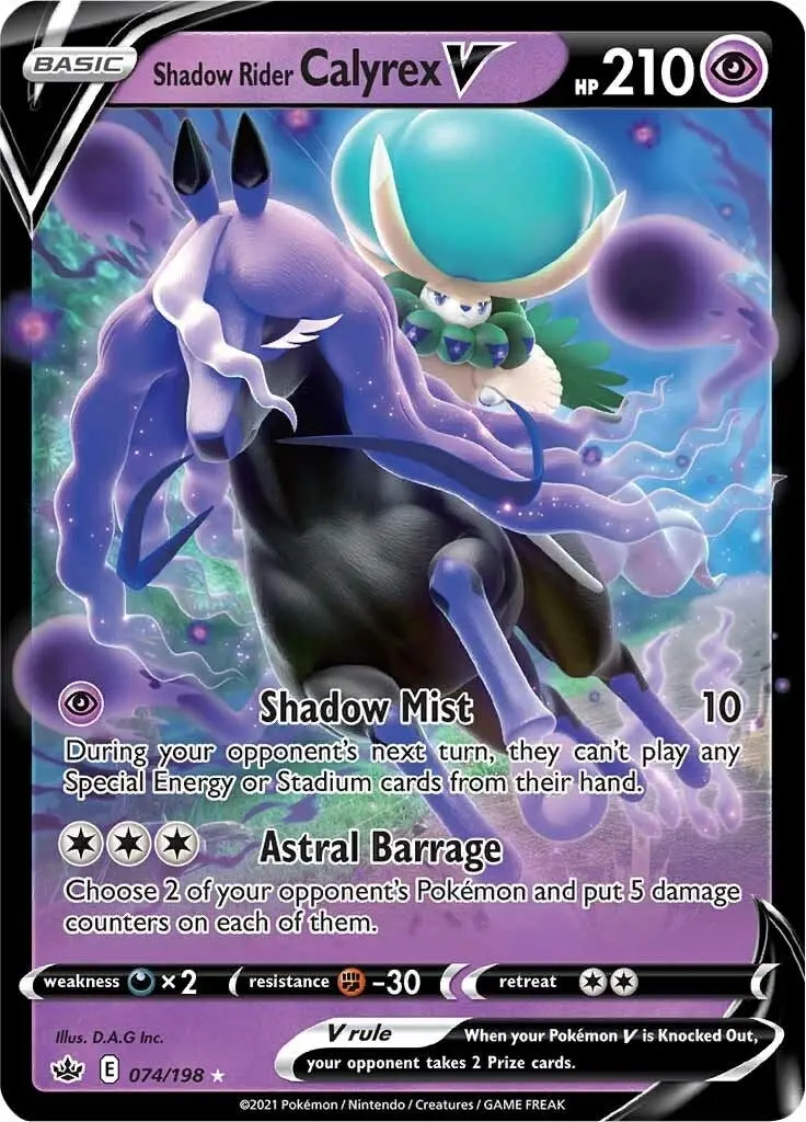 Shadow Rider Calyrex V (074/198) (Swsh06) 1