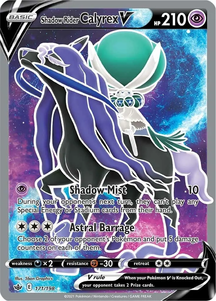 Shadow Rider Calyrex V (Full Art) (171/198) (Swsh06) 1