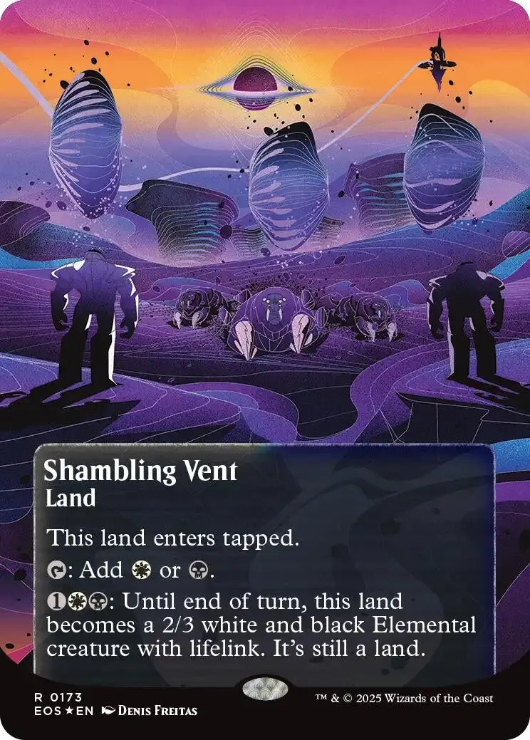 Shambling Vent (0173) (Borderless) (Galaxy Foil) (173) (Eos) 1