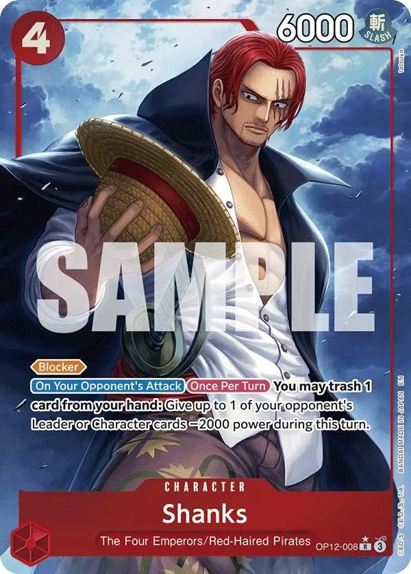 Shanks (008) (Alternate Art) (Op12-008) (Op12) 1