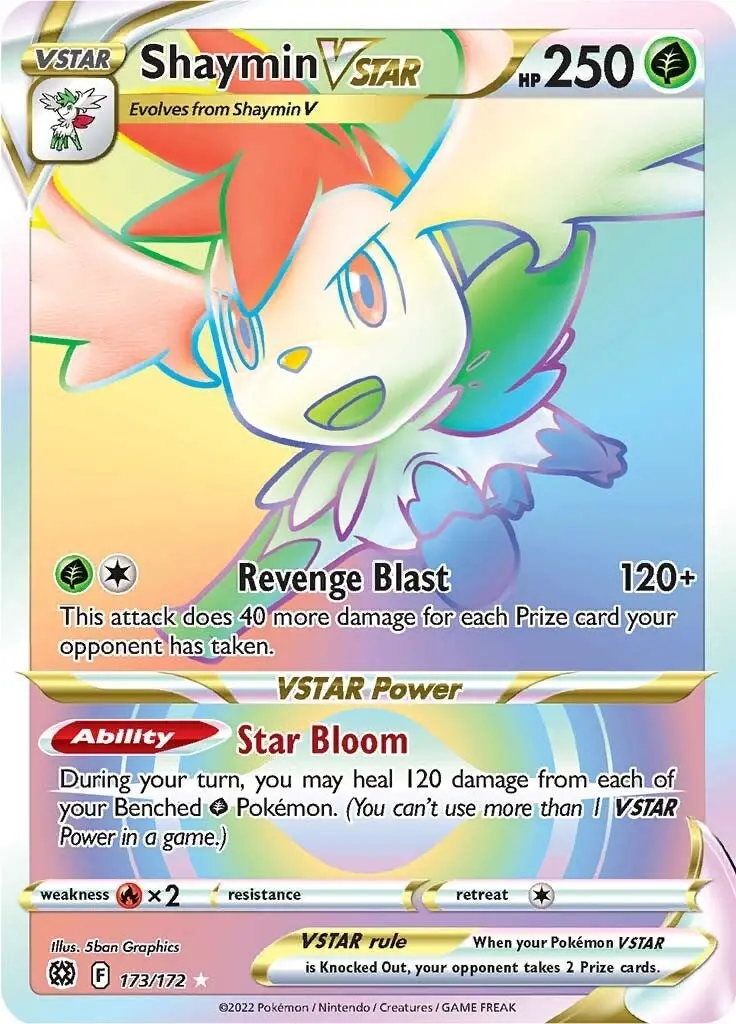 Shaymin Vstar (Secret) (173/172) (Swsh09) 1